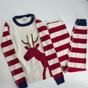 Hanna Andersson Red and White Kids Pajama Set